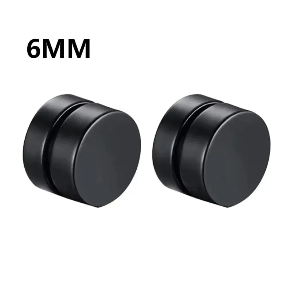 1-12 Pair Fashion Magnetic Clip Ear Stud Non Piercing Earrings Fake Earrings Gift for Men Women Jewelry