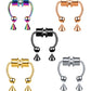 2Pcs or 5Pcs Magnet Nose Ring Stainless Steel Horseshoe Ring Nose Clip Non-pierced Nose Hoop Magnetic Nose Nail piercing nariz