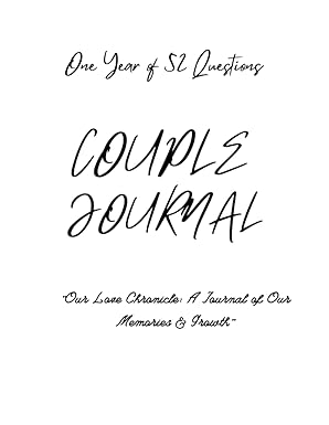 Couple Journal: One year couple bonding
