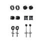 1-12 Pair Fashion Magnetic Clip Ear Stud Non Piercing Earrings Fake Earrings Gift for Men Women Jewelry