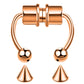 2Pcs or 5Pcs Magnet Nose Ring Stainless Steel Horseshoe Ring Nose Clip Non-pierced Nose Hoop Magnetic Nose Nail piercing nariz