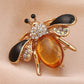 1PC Women's Fashion Trend Personalized Imitation Pearl Bee Brooch Pin Jewelry Suitable for Outdoor Dating, Party, Festival Gifts