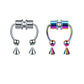 2Pcs or 5Pcs Magnet Nose Ring Stainless Steel Horseshoe Ring Nose Clip Non-pierced Nose Hoop Magnetic Nose Nail piercing nariz
