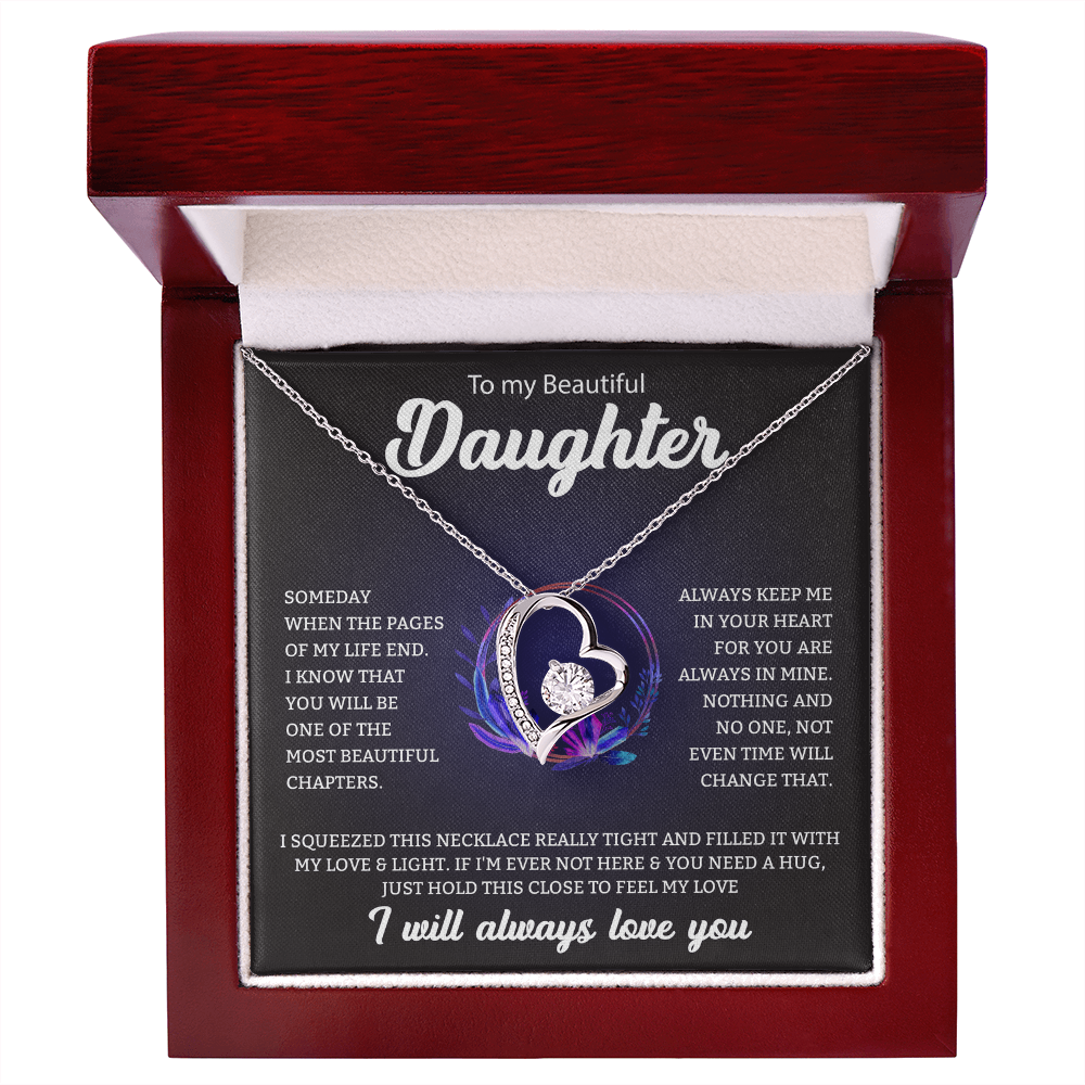 To My Beautiful Daughter | Forever Love Necklace
