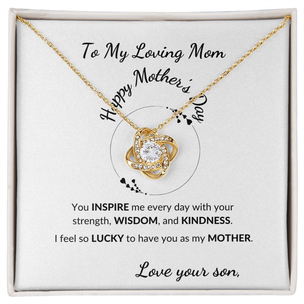 Love Knot Necklace- Happy Mother's Day