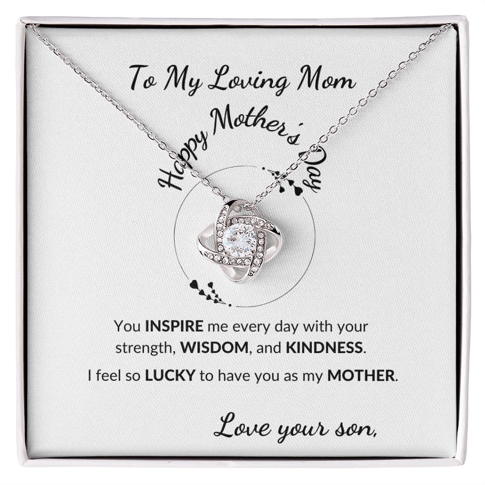 Love Knot Necklace- Happy Mother's Day