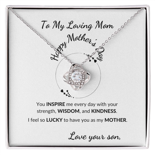 Love Knot Necklace- Happy Mother's Day