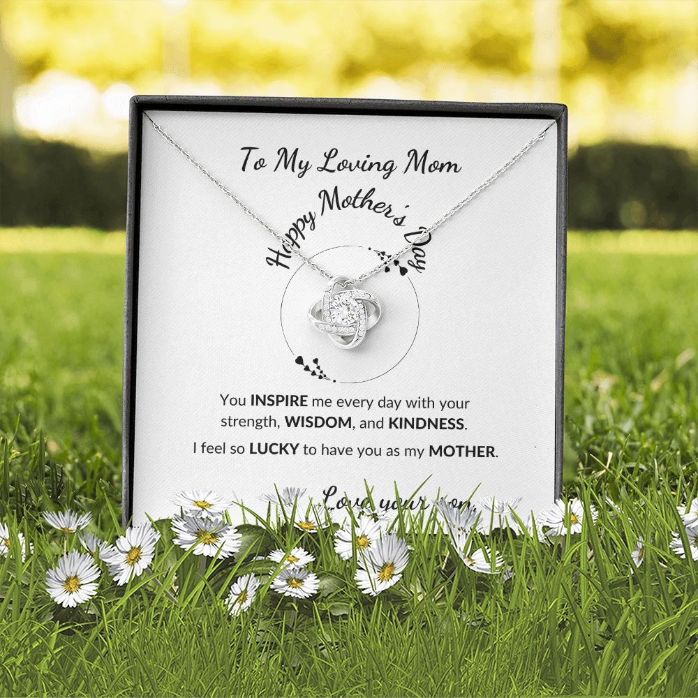 Love Knot Necklace- Happy Mother's Day