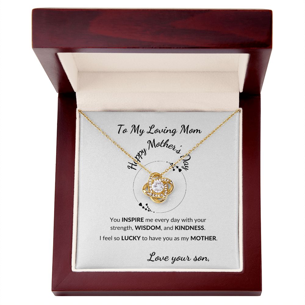 Love Knot Necklace- Happy Mother's Day