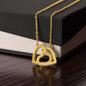 Non-Message Card Interlocking Hearts Necklace