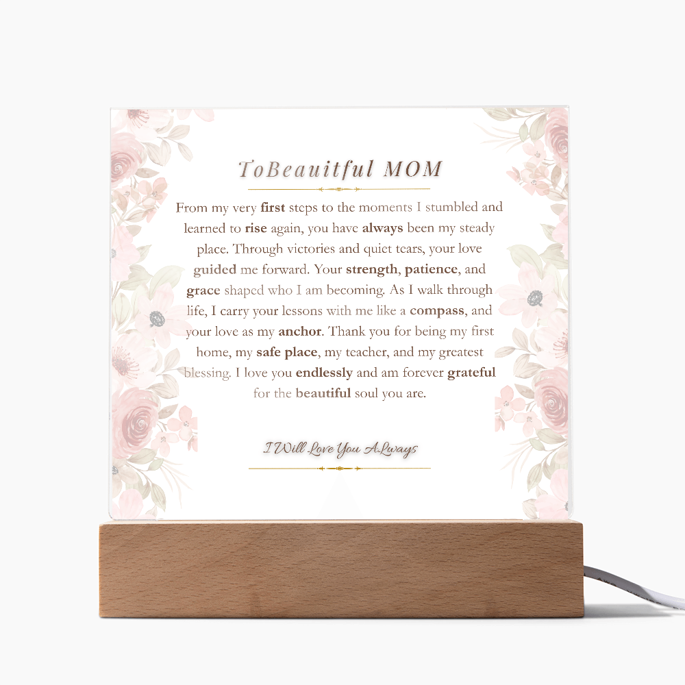 to my mom acrylic- First Steps