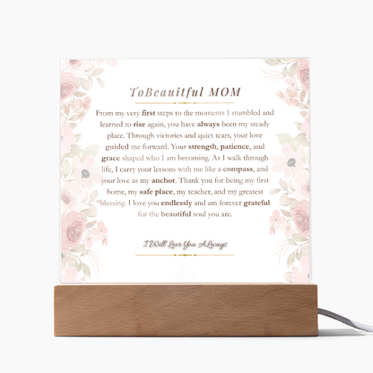 to my mom acrylic- First Steps