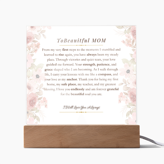 to my mom acrylic- First Steps