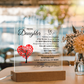 To My Daughter | Acrylic Square Plaque