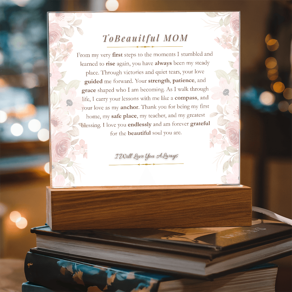 to my mom acrylic- First Steps