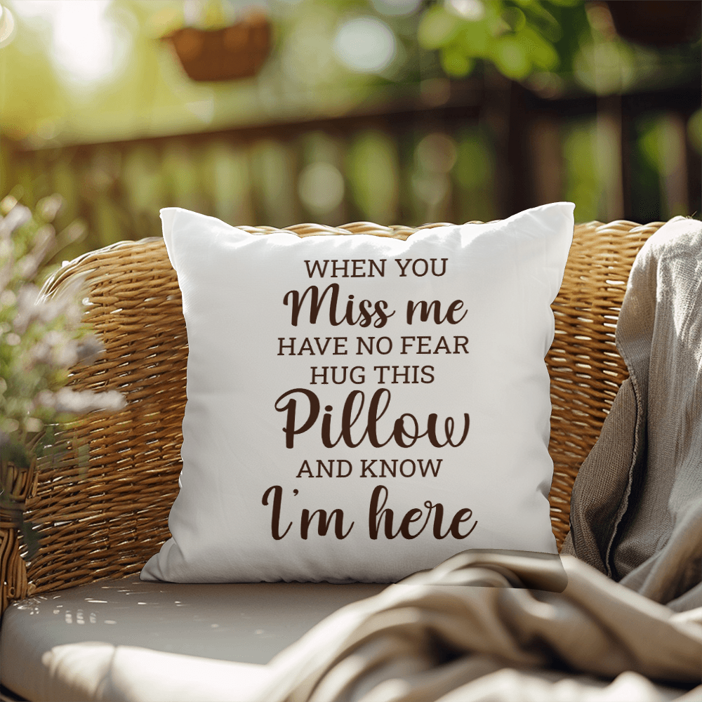 When You Miss Me | Outdoor Pillow