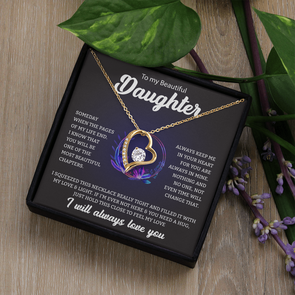 To My Beautiful Daughter | Forever Love Necklace