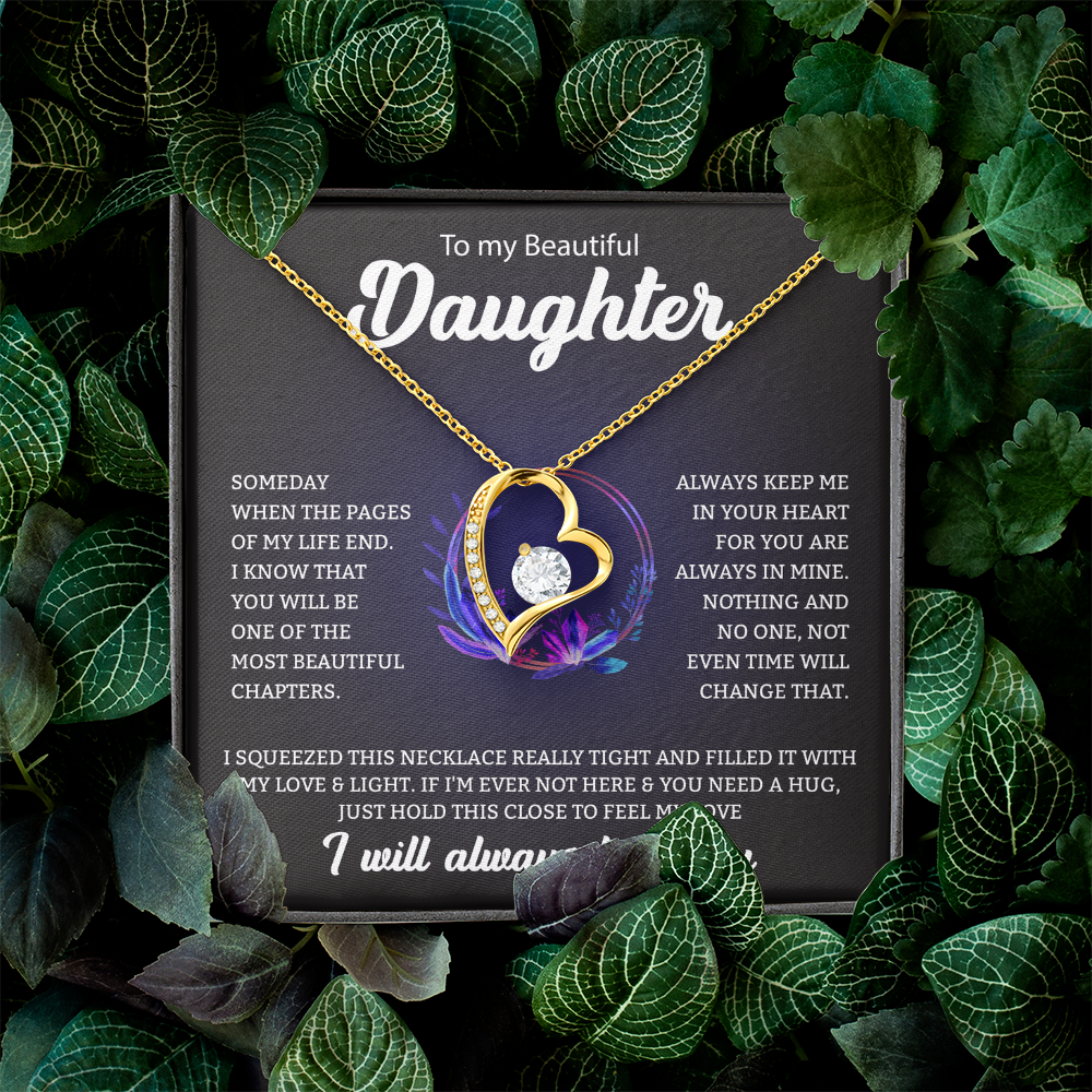 To My Beautiful Daughter | Forever Love Necklace