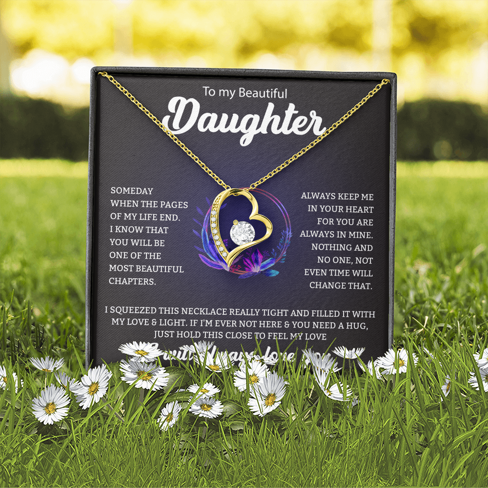 To My Beautiful Daughter | Forever Love Necklace
