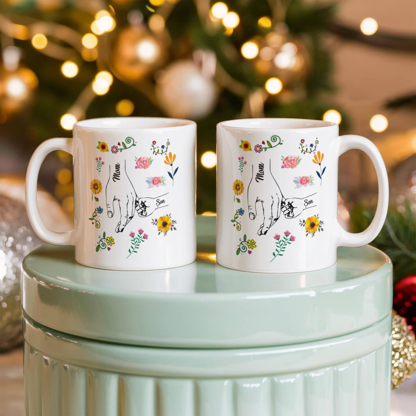 Mom & Son | White Ceramic Mug