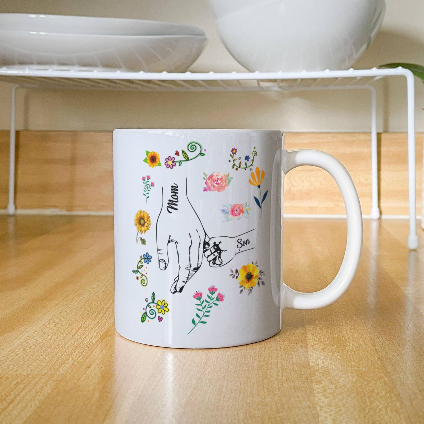 Mom & Son | White Ceramic Mug