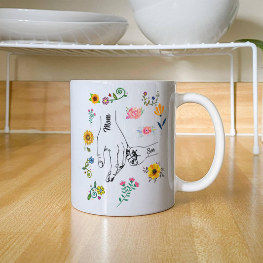 Mom & Son | White Ceramic Mug