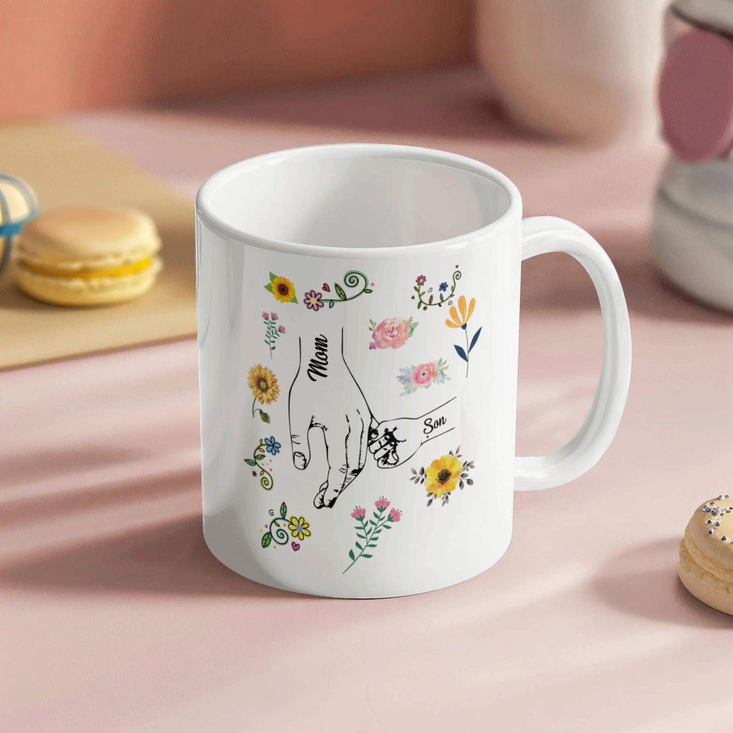 Mom & Son | White Ceramic Mug