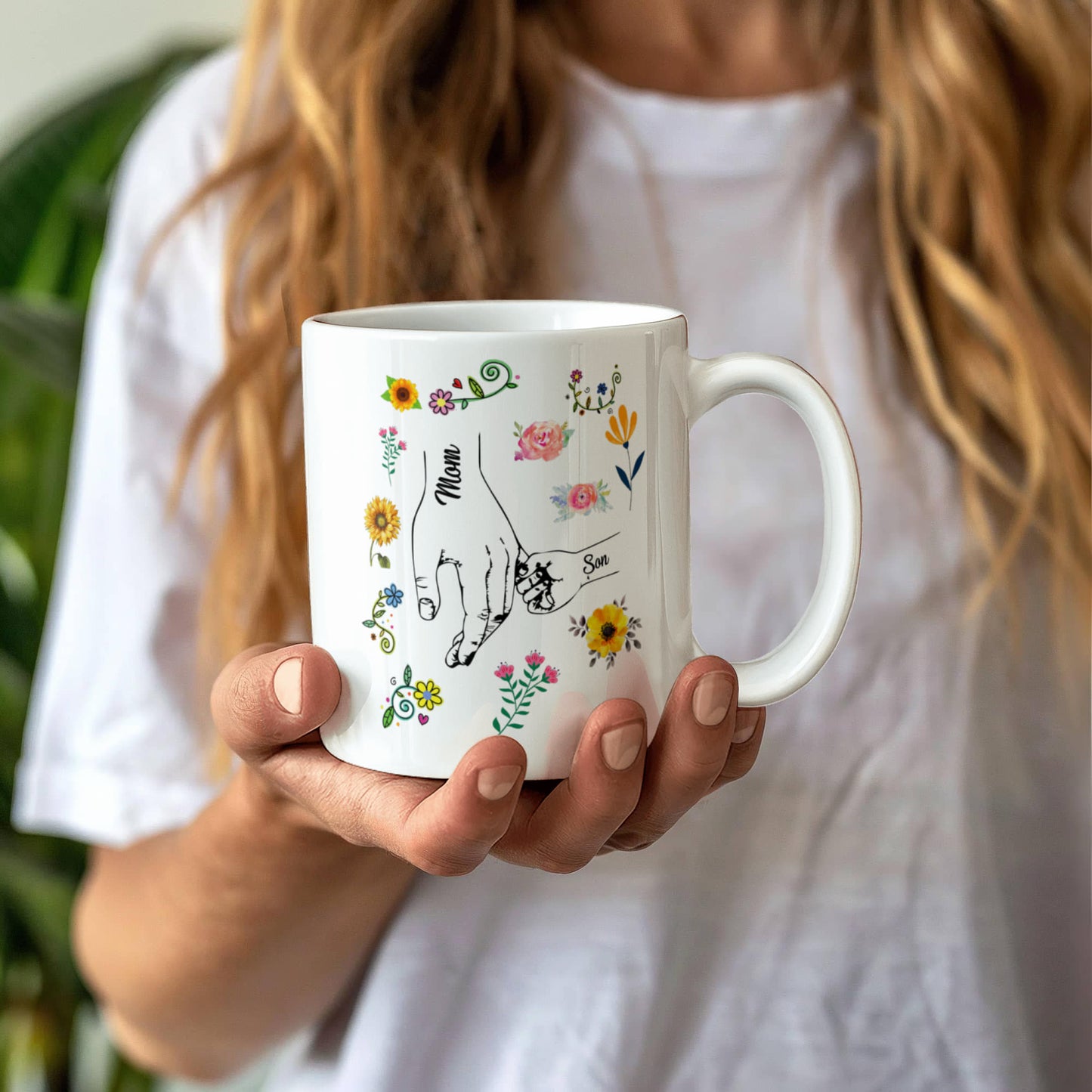 Mom & Son | White Ceramic Mug