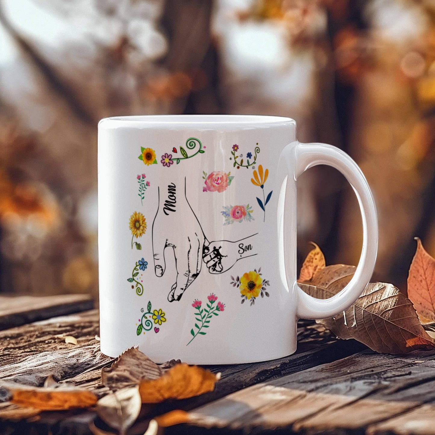 Mom & Son | White Ceramic Mug
