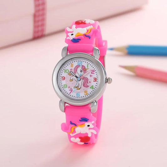 Colorful Cartoon Unicorn Quartz Electronic Watch