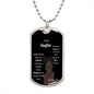 To my daughter from mom- dog tag