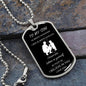 To son from dad- dog tag Always remember
