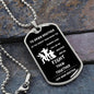 To my army brother l dog tag