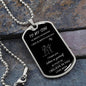 To my son from mom-DOG TAG