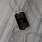 To my son from mom-DOG TAG
