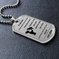 To my son from mom l  braver than you think l silver l dog tag