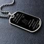 To my son from mom-DOG TAG