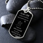 To my son from mom-DOG TAG