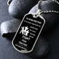 To my army brother l dog tag