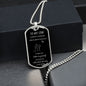 To my son from mom-DOG TAG