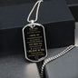 To My Son from dad- dog tag