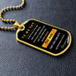 To my son l dog tag