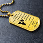 To my son from mom l  braver than you think l silver l dog tag