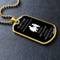 To son from dad- dog tag Always remember