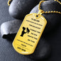 To my son from mom l  braver than you think l silver l dog tag