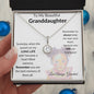 To my granddaughter- from grandpa necklace
