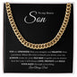 Cuban Link necklace- to my son from dad
