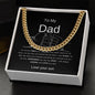 Cuban link Necklace- to son from dad