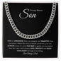 Cuban Link necklace- to my son from dad