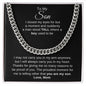 To my son from mom- cuban necklace